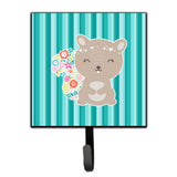 Caroline'S Treasures Flowered Squirrel Wall Hook, Small, Multicolor