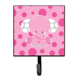 Caroline'S Treasures Elephant With Pink Polkadots Wall Hook, Small, Multicolor
