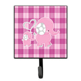 Caroline'S Treasures Elephant And Baby Wall Hook, Small, Multicolor
