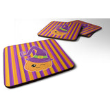 Caroline'S Treasures Halloween Pumpkin Witch Foam Coaster Set Of 4, 3.5, Multicolor