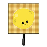 Caroline'S Treasures Lemon Face Wall Hook, Small, Multicolor
