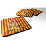 Caroline'S Treasures Bb6995Fc Fireman Boy Foam Coaster Set Of 4, 3.5, Multicolor