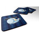 Caroline'S Treasures Police Helicopter Foam Coaster Set Of 4, 3.5, Multicolor