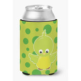 Caroline'S Treasures Bird On Green Polkadots Can Or Bottle Hugger, Can Hugger, Multicolor