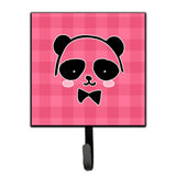 Caroline'S Treasures Panda Bear Pink Face Wall Hook, Small, Multicolor