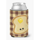 Caroline'S Treasures Buttered Toast Face Can Or Bottle Hugger, Can Hugger, Multicolor