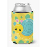 Caroline'S Treasures Snail On Polkadots Can Or Bottle Hugger, Can Hugger, Multicolor