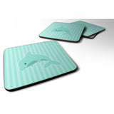 Caroline'S Treasures Bb7120Fc Dolphin Foam Coaster Set Of 4, 3.5, Multicolor