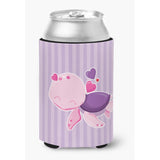 Caroline'S Treasures Pink & Purple Turtle Can Or Bottle Hugger, Can Hugger, Multicolor