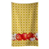Caroline'S Treasures Apple On Basketweave Decorated Dish Towel, 25Hx15W, Multicolor