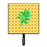 Caroline'S Treasures Basil On Basketweave Wall Hook, Small, Multicolor