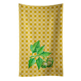 Caroline'S Treasures Candlenut On Basketweave Decorated Dish Towel, 25Hx15W, Multicolor