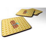 Caroline'S Treasures Cinnamon On Basketweave Decorative Coasters, 3.5, Multicolor