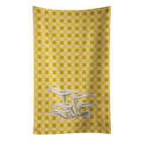 Caroline'S Treasures Oyster Mushrooms On Basketweave Decorated Dish Towel, 25Hx15W, Multicolor