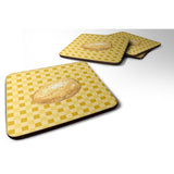 Caroline'S Treasures Potato On Basketweave Decorative Coasters, 3.5, Multicolor