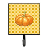 Caroline'S Treasures Pumpkin On Basketweave Wall Hook, Small, Multicolor