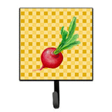 Caroline'S Treasures Radish On Basketweave Wall Hook, Small, Multicolor