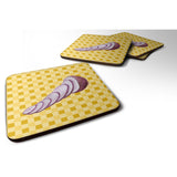 Caroline'S Treasures Red Onion On Basketweave Decorative Coasters, 3.5, Multicolor