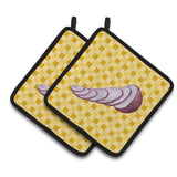 Caroline'S Treasures Red Onion On Basketweave Decorated Pot Holder, 7.5Hx7.5W, Multicolor