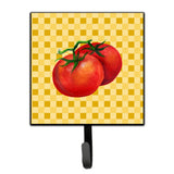 Caroline'S Treasures Tomato On Basketweave Wall Hook, Small, Multicolor