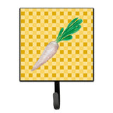 Caroline'S Treasures White Radish On Basketweave Wall Hook, Small, Multicolor