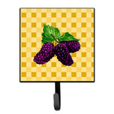 Caroline'S Treasures Mulberries On Basketweave Wall Hook, Small, Multicolor