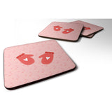 Caroline'S Treasures Oven Mitts Pink Decorative Coasters, 3.5, Multicolor