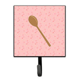 Caroline'S Treasures Wooden Spoon Pink Wall Hook, Small, Multicolor
