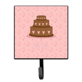 Caroline'S Treasures Heart Cake 3 Tier Pink Wall Hook, Small, Multicolor
