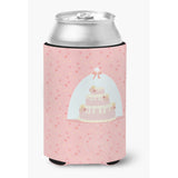 Caroline'S Treasures Cake 3 Tier Pink Decorative Can Hugger, Multicolor