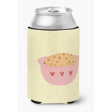 Caroline'S Treasures Cookie Dough On Yellow Decorative Can Hugger, Multicolor
