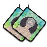 Caroline'S Treasures Gemini Zodiac Sign Decorated Pot Holder, 7.5Hx7.5W, Multicolor