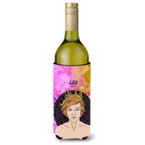 Caroline'S Treasures Leo Zodiac Sign Decorative Bottle Hugger, 750 Ml, Multicolor
