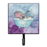 Caroline'S Treasures Elephant Bathing Watercolor Wall Hook, Small, Multicolor