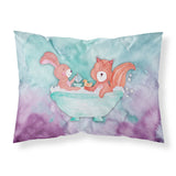 Caroline'S Treasures Rabbit And Squirrel Bathing Watercolor Pillowcase, Standard, Multicolor