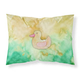 Caroline'S Treasures Rubber Duckie Watercolor Pillowcase, Standard, Multicolor