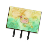 Caroline'S Treasures Rubber Duckie Watercolor Wall Hook, Triple, Multicolor