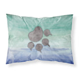 Caroline'S Treasures Cat Paw Watercolor Pillowcase Standard Multicolor