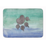 Caroline'S Treasures Cat Paw Watercolor Floor Mat, 19H X 27W, Multicolor