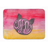 Caroline'S Treasures Cat Face Meow Watercolor Floor Mat, 19H X 27W, Multicolor