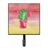 Caroline'S Treasures Flowering Cactus Watercolor Wall Hook, Small, Multicolor