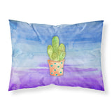 Caroline'S Treasures Cactus Blue And Purple Watercolor Pillowcase, Standard, Multicolor