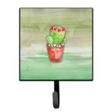 Caroline'S Treasures Cactus Green Watercolor Wall Hook, Small, Multicolor