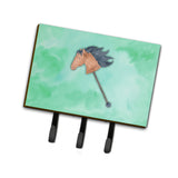 Caroline'S Treasures Stick Horse Watercolor Wall Hook, Triple, Multicolor