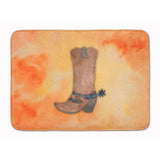 Caroline'S Treasures Cowboy Boot Watercolor Floor Mat, 19H X 27W, Multicolor