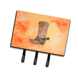 Caroline'S Treasures Cowboy Boot Watercolor Wall Hook, Triple, Multicolor