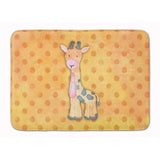 Caroline'S Treasures Polkadot Griaffe Watercolor Floor Mat, 19H X 27W, Multicolor