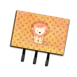 Caroline'S Treasures Polkadot Lion Watercolor Wall Hook, Triple, Multicolor