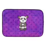 Caroline'S Treasures Polka Dot Panda Bear Watercolor Dish Drying Mat, 14 X 21, Multicolor