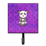 Caroline'S Treasures Polkadot Panda Bear Watercolor Wall Hook, Small, Multicolor